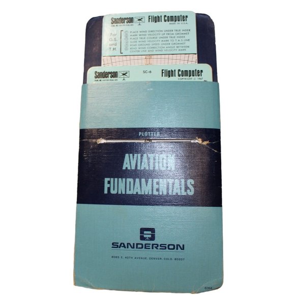 Vintage Sanderson SC-6 Flight Computer 1967 Aviation Plotter - Picture 2 of 9